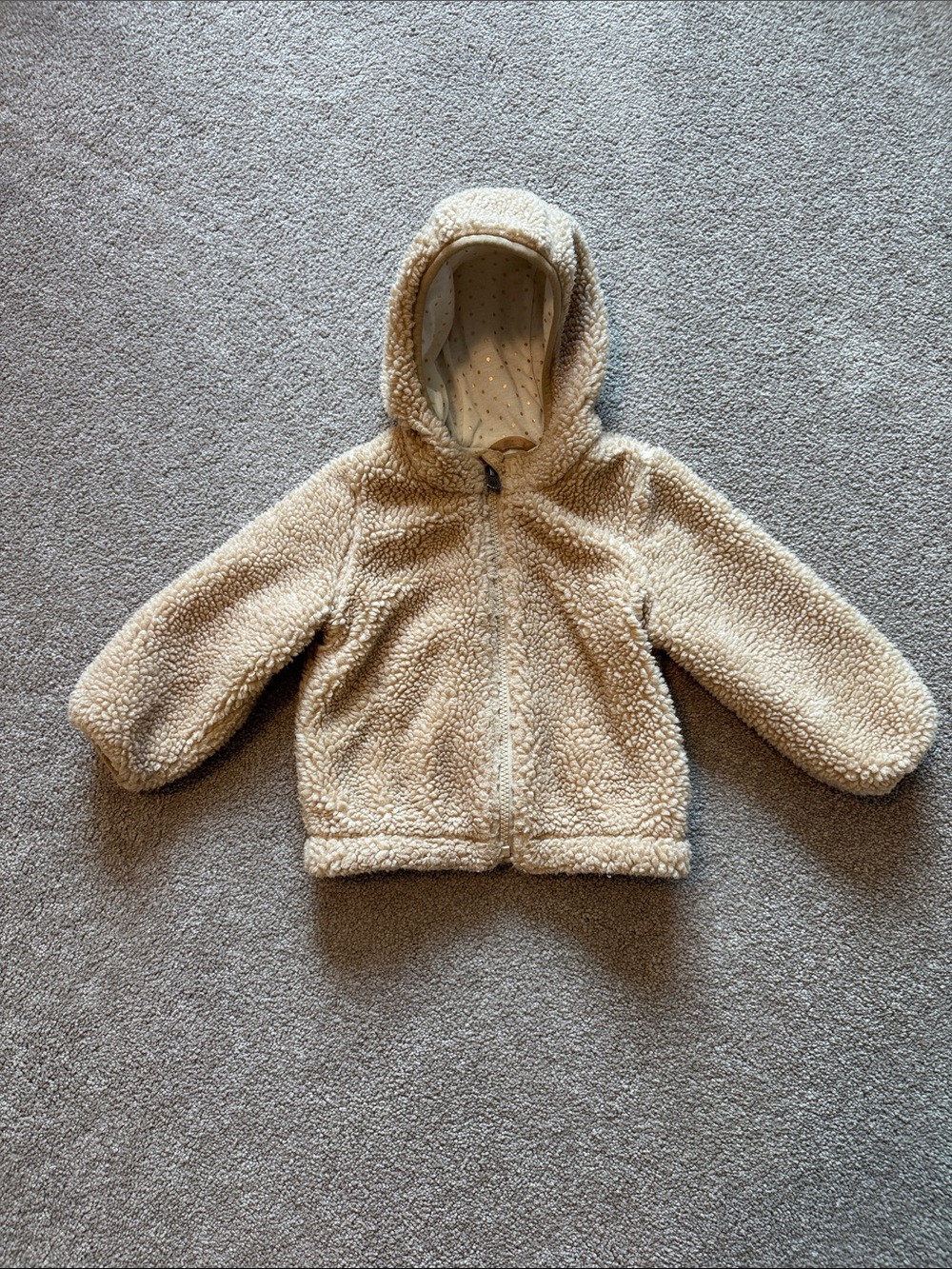 GAP Cream Sherpa Hooded Jacket